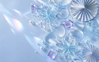 Preview of the Winter Prism invitation template