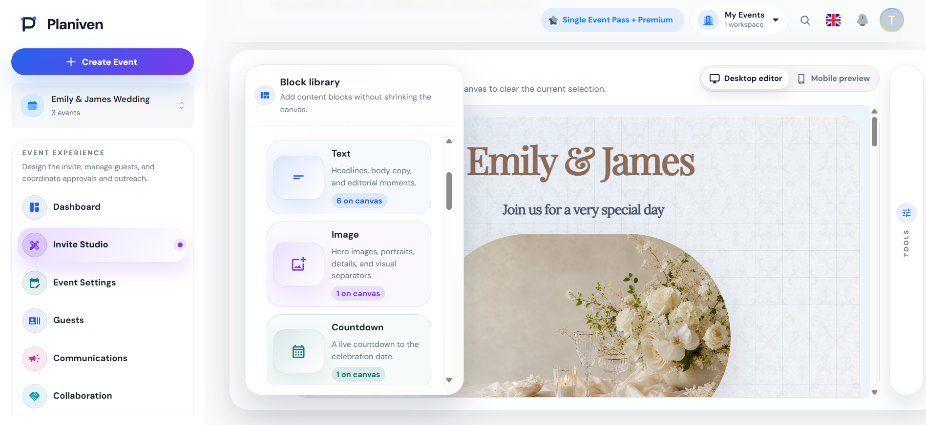 Invite tools